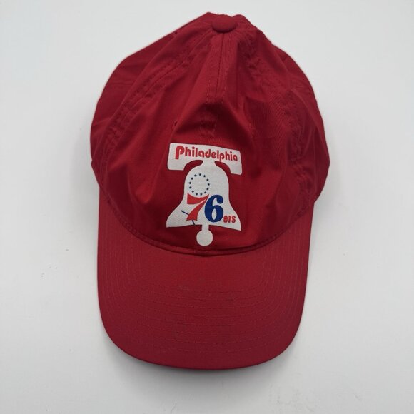 Mitchell & Ness Philadelphia 76ers Core Basic Red Adjustable Snapback Hat Cap - Picture 1 of 12